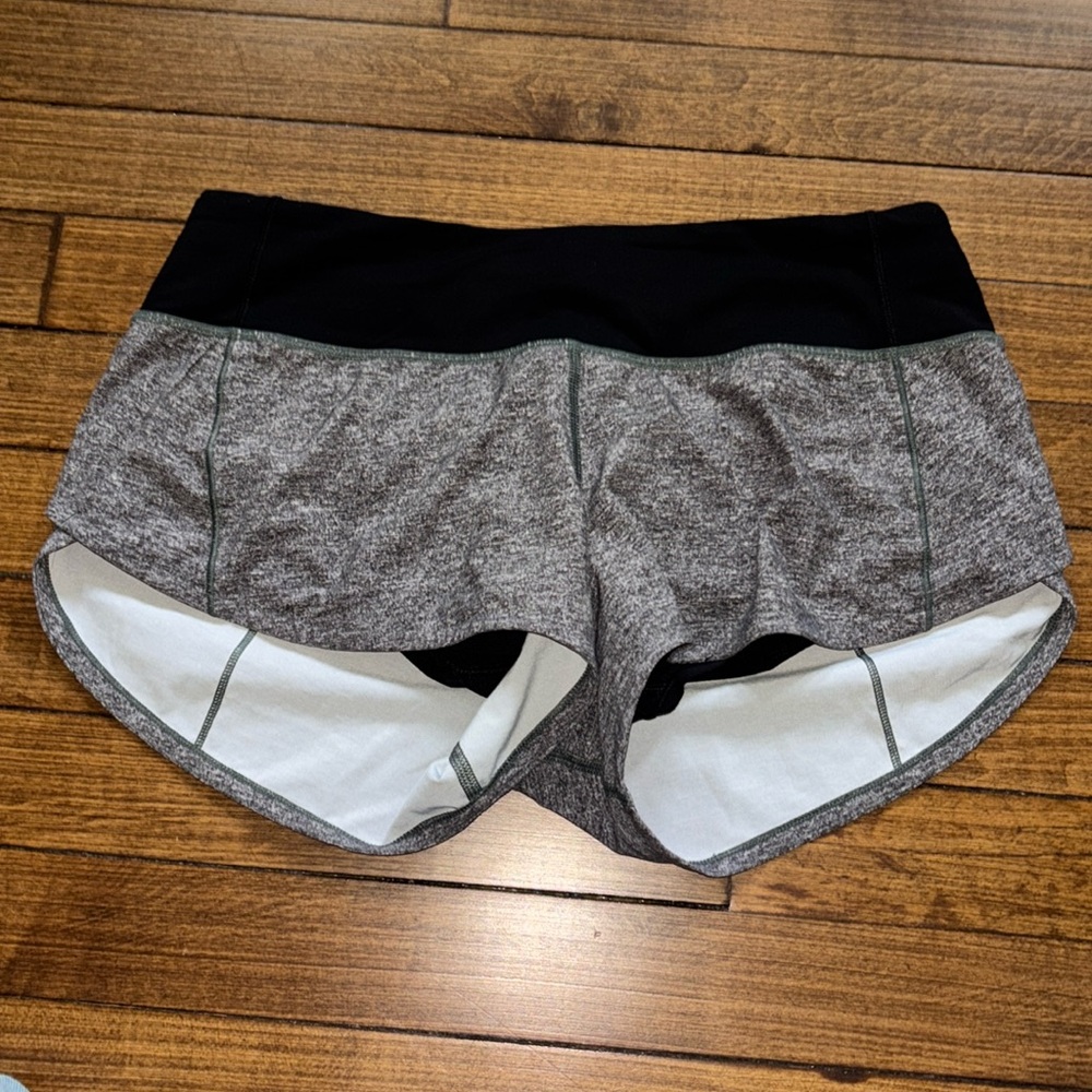 Lulu Speed Up’s Heathered Gray 2 Inch Inseam